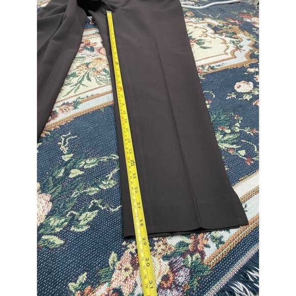 St. John Brown Trouser Pants Womens 8 Office Career Formal Minimalist Straight - Picture 8 of 12